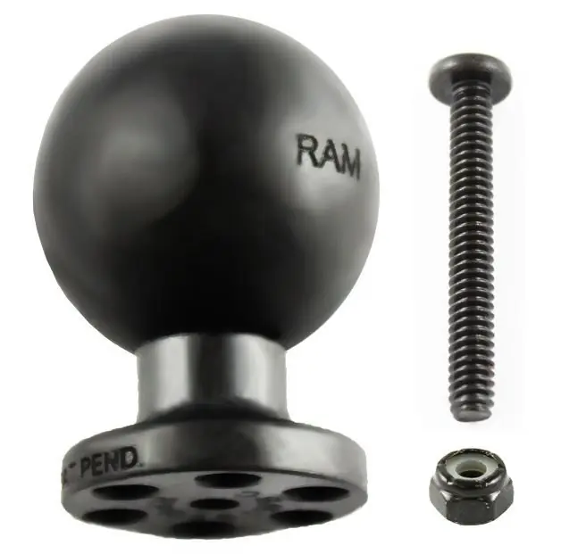 RAM Mounts Verbundstoff-Kugel für Stack-N-Stow Ablagefächer (Angelzubehör) - C-Kugel (1,5 Zoll), Schraube, Mutter, im Polybeutel Saisonangebot