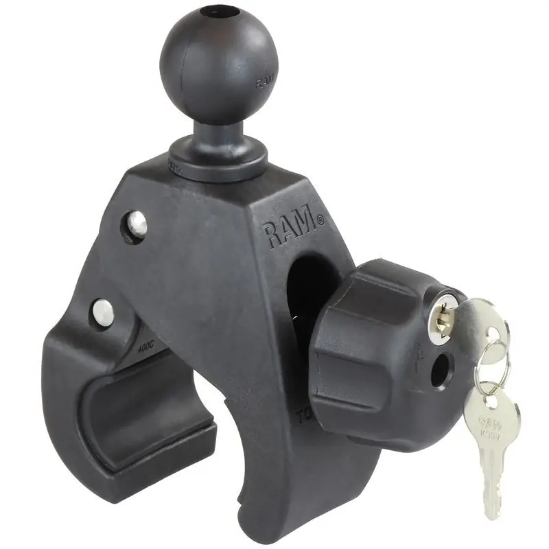 Schneller Versand RAM Mounts Tough-Claw Halteklammer groß (Durchmesser 25,4-55,9 mm) mit Schloss - C-Kugel (1,5 Zoll)