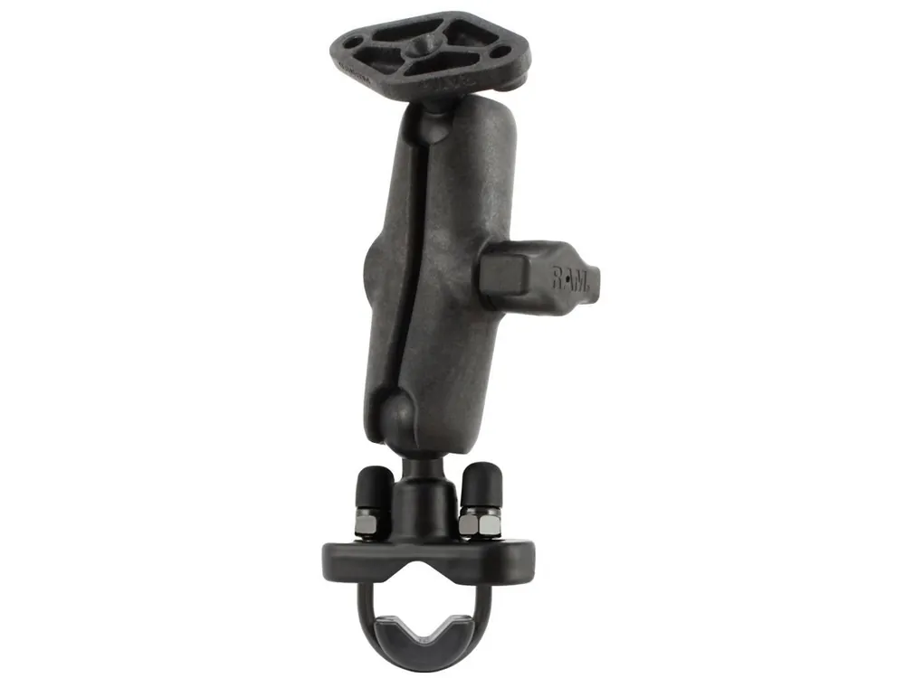 Billig RAM Mounts Verbundstoff-Set für Lenker/Rohre - mit Klemmschelle (Aluminium, verzinkt), B-Kugel (1 Zoll), im Polybeutel