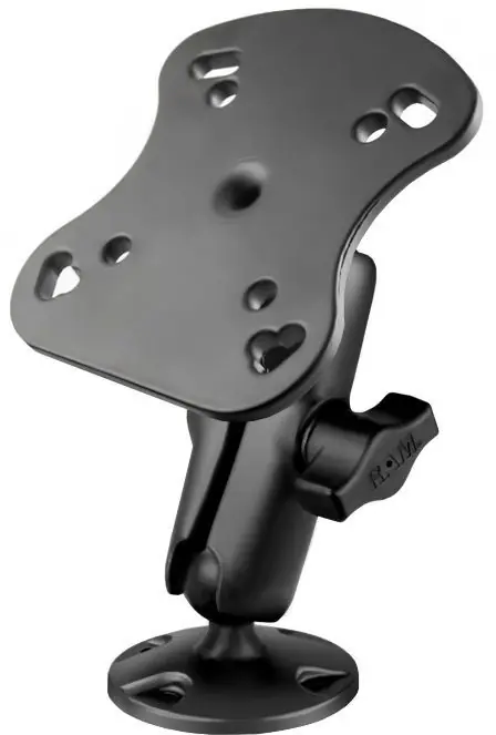 RAM Mounts Verbundstoff-Aufbau-Set für Humminbird/Apelco - runde Basisplatte, mittlerer Verbindungsarm, Adapterplatte, B-Kugel (1 Zoll), im Polybeutel Aktuell