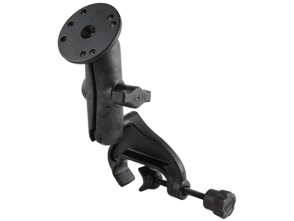 Wochenendangebot RAM Mounts Verbundstoff-Set für Rohre - Klammer (Aluminium), mittlerer Verbindungsarm (Verbundstoff), runde Basisplatte (AMPS, Aluminium), B-Kugel (1