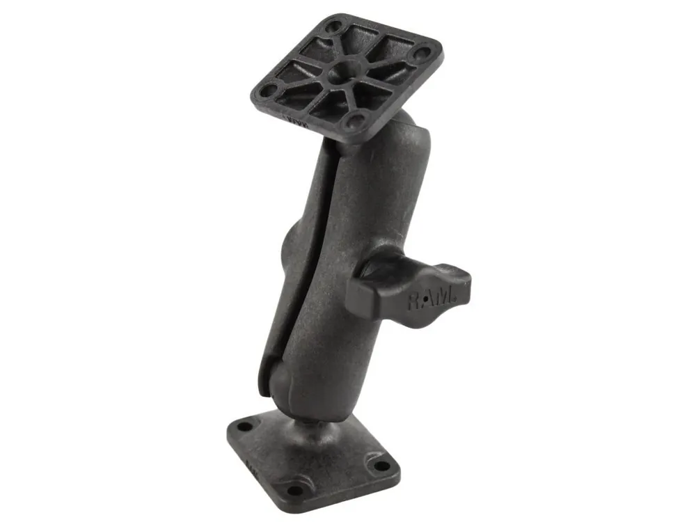 RAM Mounts Verbundstoff-Aufbau-Set - 2x rechteckige Basisplatte, mittlerer Verbindungsarm, B-Kugel (1 Zoll), im Polybeutel Rabatt