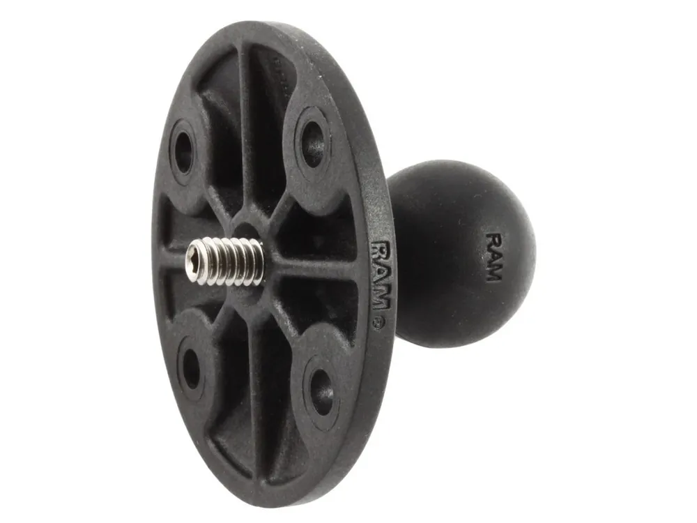 Neue Ware RAM Mounts Verbundstoff-Basisplatte mit 1/4"-20 Gewindestift - für Kamera-Anbindung, B-Kugel (1 Zoll), im Polybeutel