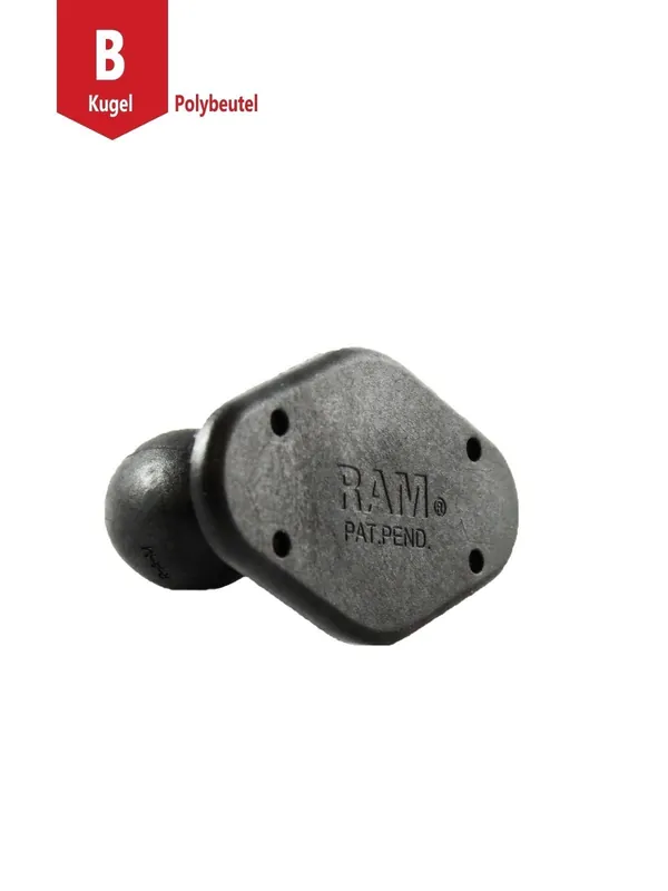 RAM Mounts Verbundstoff EZY-MOUNT Basis mit B-Kugel (1 Zoll), im Polybeutel Neu