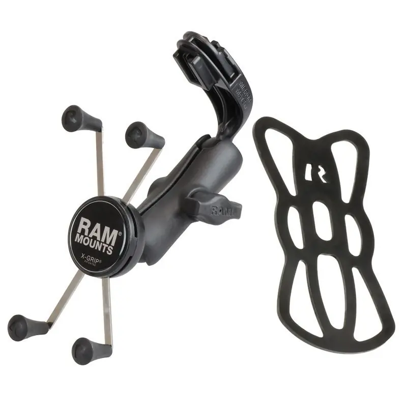 Kracherpreis RAM Mounts Spiegel-Halterung Dodge Sprinter mit X-Grip Halteklammer für Smartphones bis 114,3 mm Breite - B-Kugel (1 Zoll), Spiegel-Adapter, mittlerer