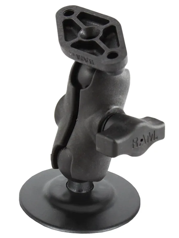 Top-Seller RAM Mounts Verbundstoff Aufbau-Set (kurz) - mit Klebebasis, Diamond-Anbindung, B-Kugel (1 Zoll), im Polybeutel