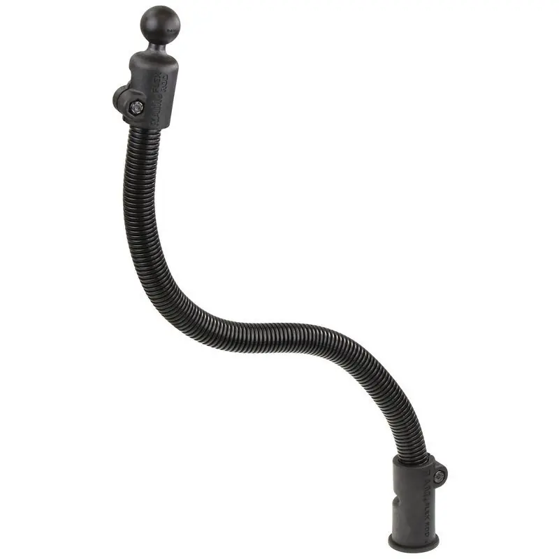 Jetzt Bestellen RAM Mounts Flex Rod mit B-Kugel (1 Zoll) für Tough-Track Schienen - Länge ca. 455 mm, Verbundstoff-Adapter mit T-Slot, im Polybeutel