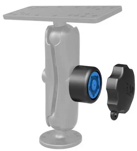 Markenprodukt RAM Mounts Pin-Lock Sicherung und Adapter (5-Pin) - für C-Kugel Verbindungsarme, 5/16"-18 Innengewinde, im Polybeutel