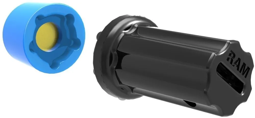 RAM Mounts Pin-Lock Inlet und Adapter (5-Pin) - für D-/E-Kugel Verbindungsarme, 5/16"-18 Innengewinde, im Polybeutel Letzte Chance