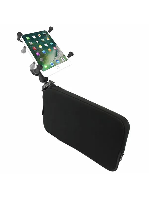 Bestseller RAM Mounts Fahrzeug-Halterung mit X-Grip Halteklammer für 7-8 Zoll Tablets - B-Kugel (1 Zoll), Tough-Wedge (aufblasbar), mittlerer Verbindungsarm