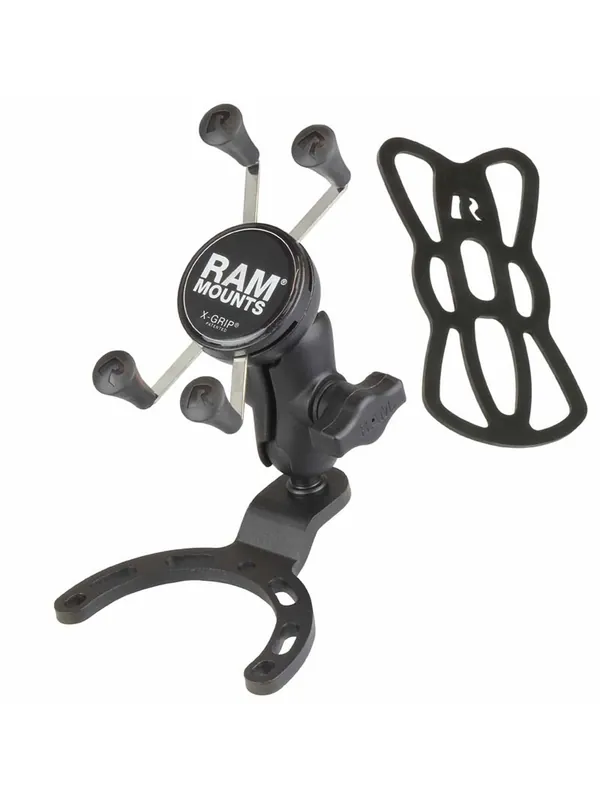 RAM Mounts X-Grip Motorrad-Halterung für Smartphones bis 82,6 mm Breite - B-Kugel (1 Zoll), Tank-Basis (Honda, Suzuki, Yamaha), kurzer Verbindungsarm Direkt Vom Hersteller