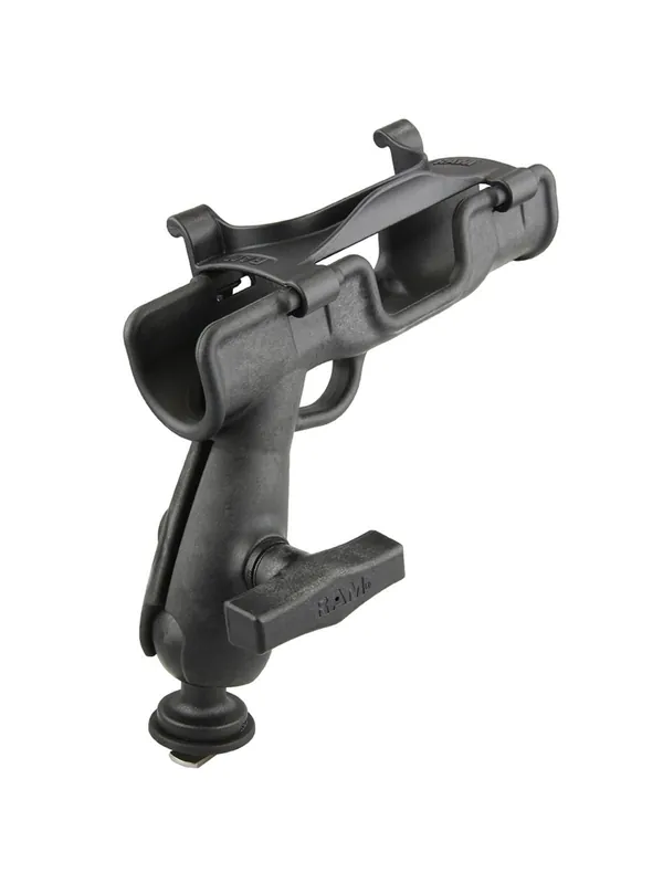 RAM Mounts Rod 2007 Jr. Angelrutenhalter mit Track-Anbindung (T-Slot) - C-Kugel (1,5 Zoll), im Polybeutel Super-Preis