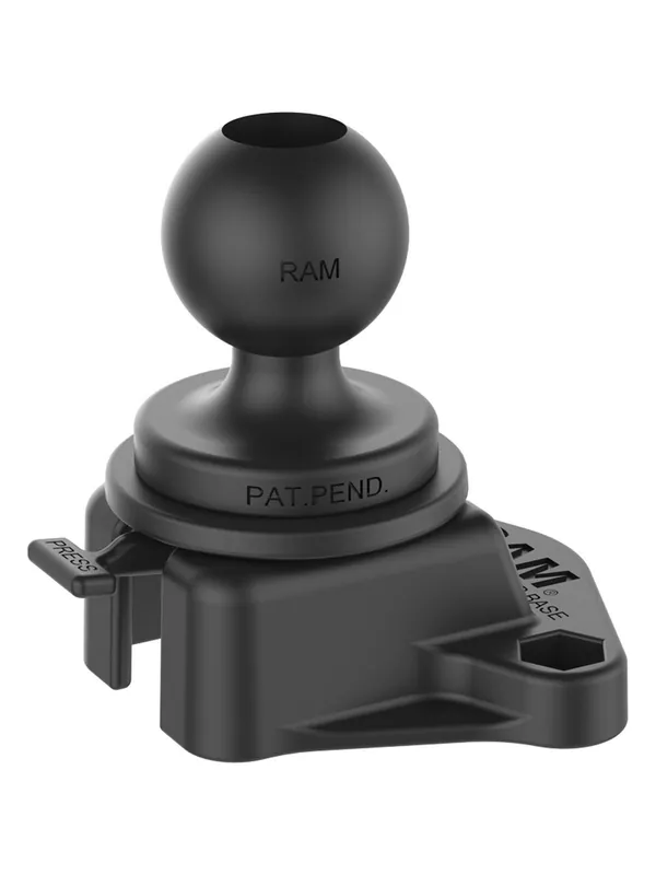 Sonderangebot RAM Mounts Verbundstoff-Basis zum Festschrauben - B-Kugel (1 Zoll) mit T-Slot für Tough-Track Schienen, im Polybeutel