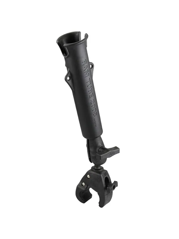 RAM Mounts Flöten-Halterung für Angelruten - C-Kugel (1,5 Zoll), Tough-Claw mittel (Durchmesser 25,4-40,6 mm) Abverkauf