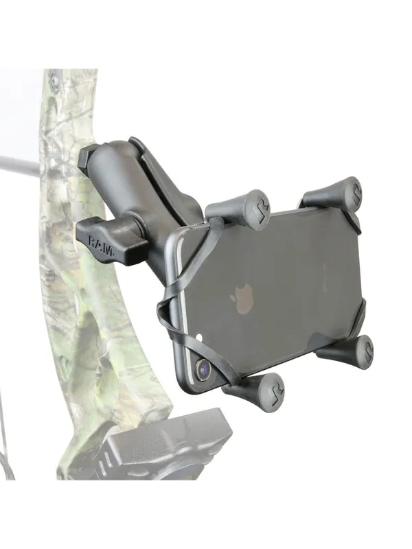 Solange Der Vorrat Reicht RAM Mounts Smartphone-Halterung für Sportbogen - B-Kugel (1 Zoll), Tough-Ball (5/16-24x0,375 Zoll Gewindestift), mittlerer Verbindungsarm, X-Grip Halt