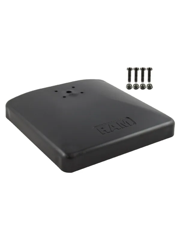 Direkt Vom Hersteller RAM Mounts Verbundstoff-Standfuss inkl. Gewicht - AMPS-Lochmuster - 228mm x 228 mm - Schrauben-Set