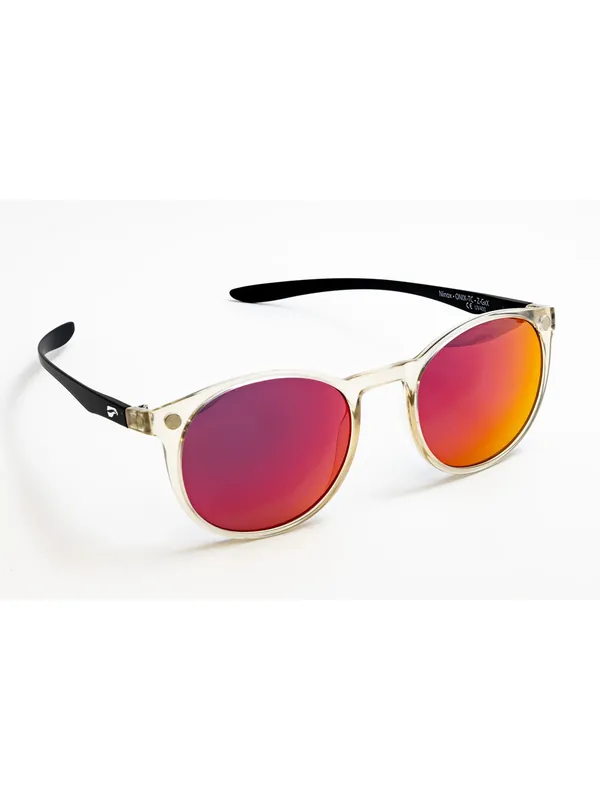 Flying Eyes Sonnenbrille Ninox - Rahmen durchsichtig, Bügel matt schwarz, Linsen Sunset (verspiegelt) Begrenztes Angebot