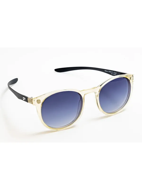 Markenprodukt Flying Eyes Sonnenbrille Ninox - Rahmen durchsichtig, Bügel matt schwarz, Linsen grau (Verlauf)