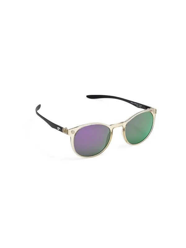 Flying Eyes Sonnenbrille Ninox - Rahmen durchsichtig, Bügel matt schwarz, Linsen Amethystfarben (verspiegelt) Aktuell
