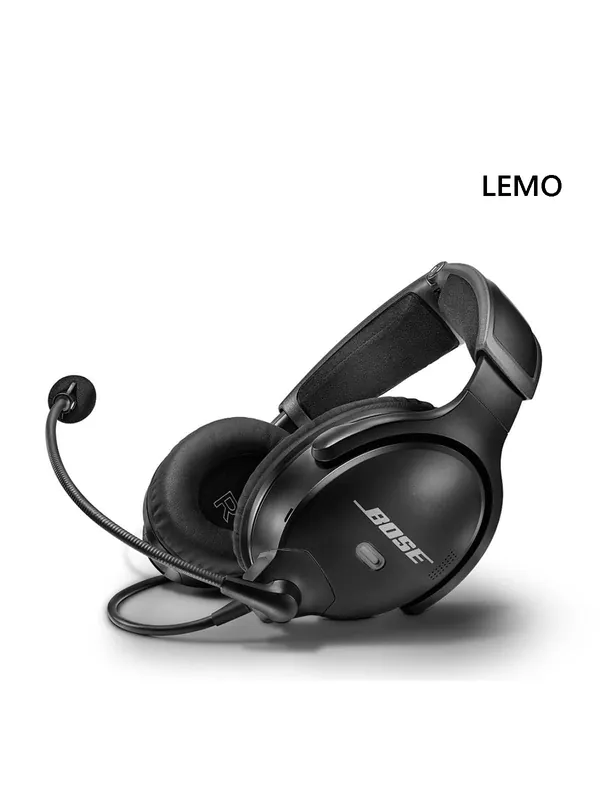 BOSE A30 Aviation Headset Non-Bluetooth - LEMO-Stecker (6-Pin, Panel), gewendeltes Kabel, hohe Impedanz Top-Angebot