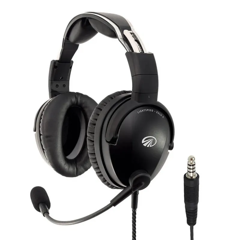 Rabatt Lightspeed Zulu 4 ANR Headset - U/174-Stecker (Helikopter), Batteriefach, Dual-Bluetooth