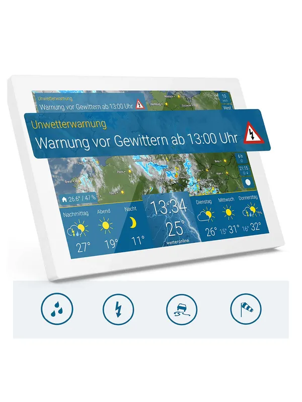 Günstig Wetteronline Home 3 - Wetterdisplay mit Raumklima-Sensor
