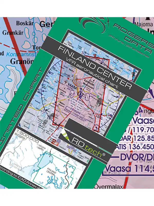 Saisonangebot Finnland Mitte 2026 - Rogers Data VFR Karte, 1:500.000, laminiert, gefaltet