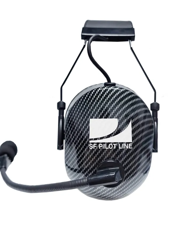 SF Pilot Line SF300C Headset - PJ-Stecker (GA), Carbon-Look, passiv Highlight