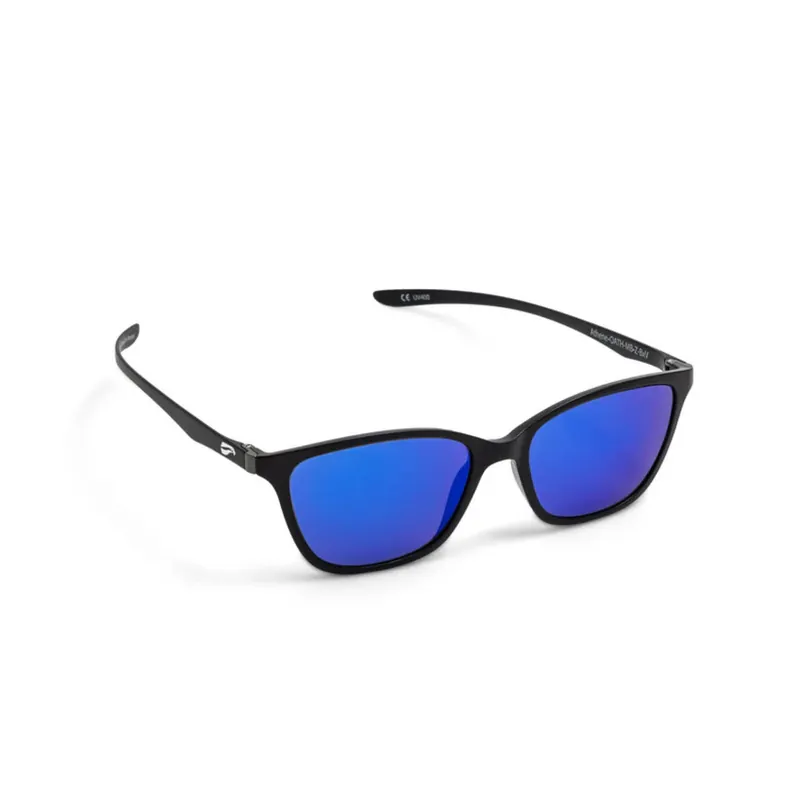 Flying Eyes Sonnenbrille Athene - Gestell matt schwarz, Linsen saphirblau (verspiegelt) Echt