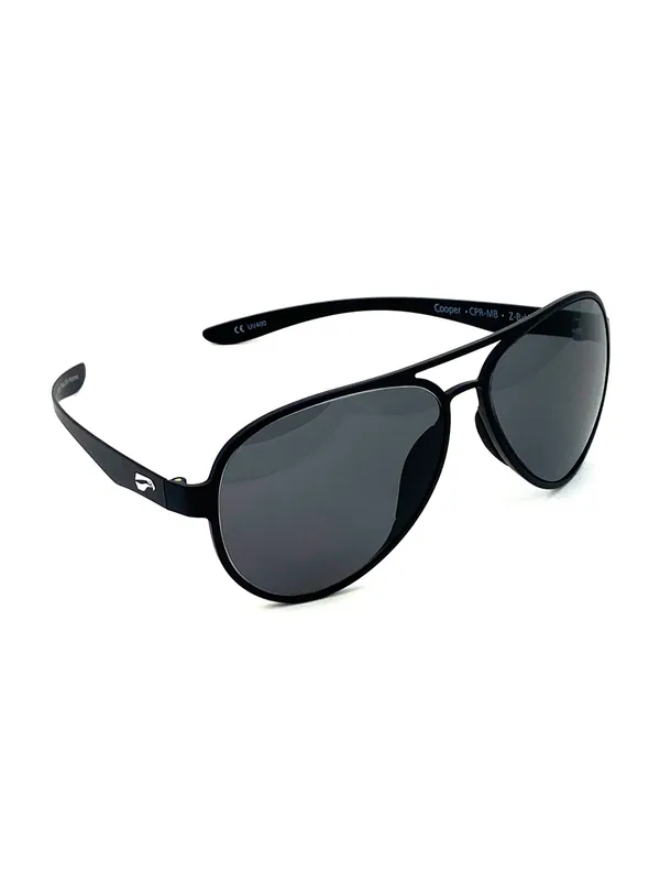 Preis Gesenkt Flying Eyes Sonnenbrille Cooper Aviator Standard - Gestell matt schwarz, Linsen grau (polarisiert)