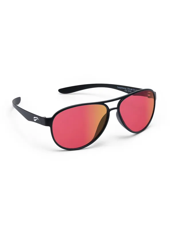 Flying Eyes Sonnenbrille Cooper Narrow - Gestell matt schwarz, Linsen Sunset (verspiegelt) Schneller Versand