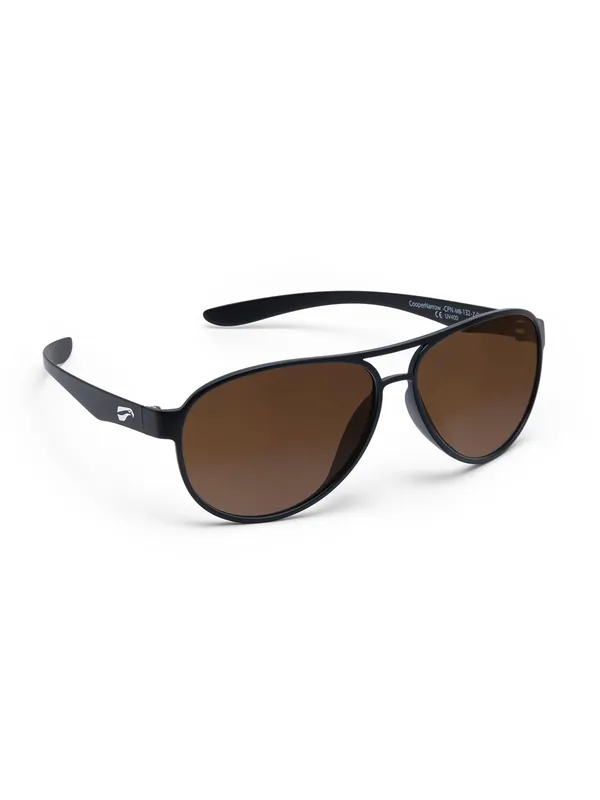 Flying Eyes Sonnenbrille Cooper Narrow - Gestell matt schwarz, Linsen kupferfarben (Verlauf) Knallerangebot