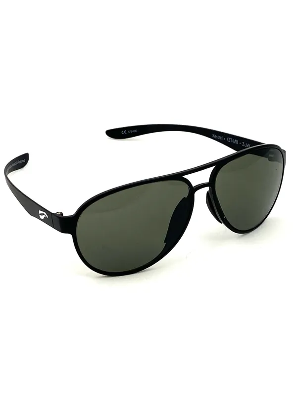 Flying Eyes Sonnenbrille Cooper Narrow - Gestell matt schwarz, Linsen G15 (neutrales Grün) Sichere Zahlung