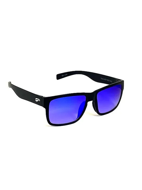 Flying Eyes Sonnenbrille Kingfisher Narrow - Gestell matt schwarz, Linsen saphirblau (Verlauf, verspiegelt) Sale