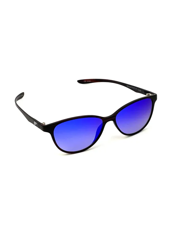 Expressversand Flying Eyes Sonnenbrille Noctua - Gestell matt schwarz, Linsen saphirblau (Verlauf, verspiegelt)
