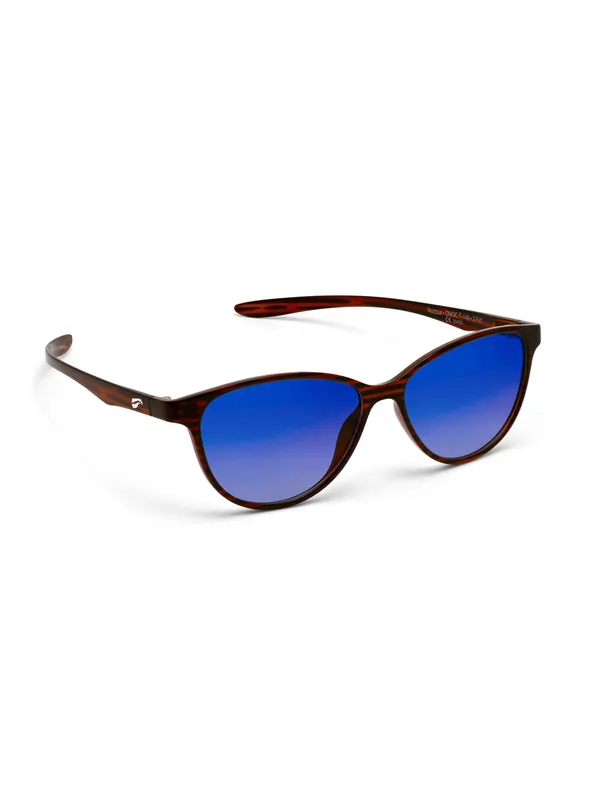 Ausverkauf Flying Eyes Sonnenbrille Noctua - Gestell Tortoise, Linsen saphirblau (Verlauf, verspiegelt)