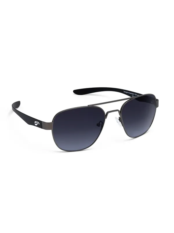 Sonderaktion Flying Eyes Sonnenbrille Peregrine Titanium Narrow - Rahmen Gun Metal matt, Bügel schwarz, Linsen grau (Verlauf)