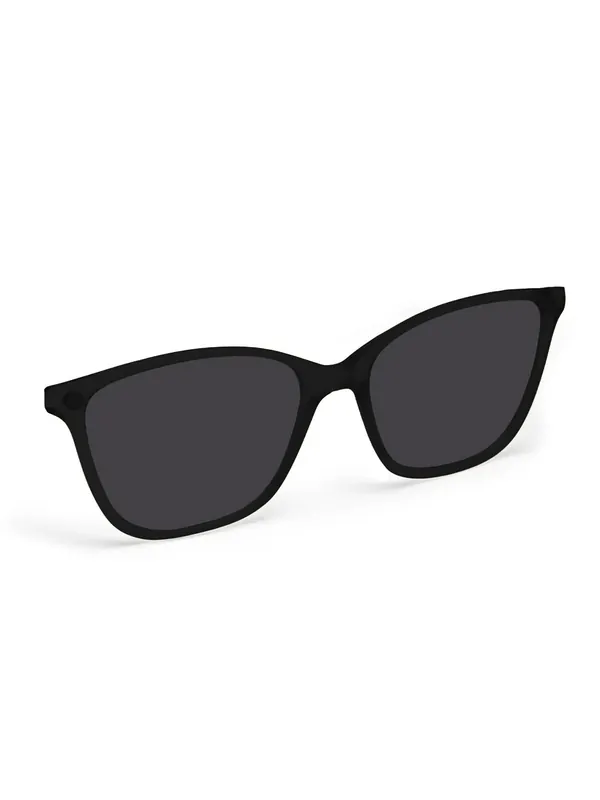 Flying Eyes Magnet Clip-On Athene - Gestell matt schwarz, Linsen grau Super-Preis
