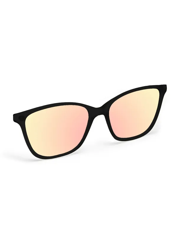 Flying Eyes Magnet Clip-On Athene - Gestell matt schwarz, Linsen Pink (verspiegelt) Billig