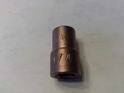 Markenware Nuss Steckschlüssel 1/4 aus Messing"