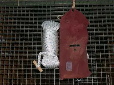 Schneller Versand Feuerwehr, Fangleine mit Tasche