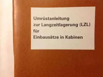 Jetzt Kaufen Umrüstanleitung zur Langzeitlagerung für Einbausätze in Kabinen