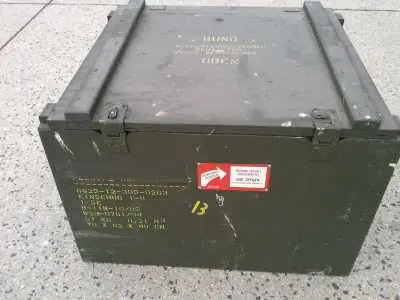 Lager-u.Transportkiste aus Holz L.70xB.62xH.49cm Abverkauf