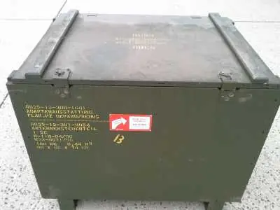 Lager-u.Transportkiste aus Holz L.90xB.66xH.74cm Finale Aktion