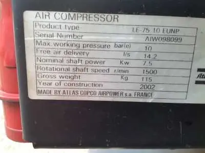 Kompressor Atlas Copco Continental 120 Angebot