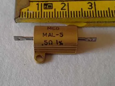 Geprüft 10 x Drahtwiderstand 0, 5R-5W MEG MAL-5