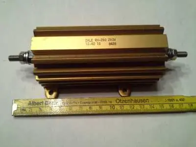Aluminium Drahtwiderstand Dale RH-250/250W/12, 4 Ohm-1% Solange Der Vorrat Reicht