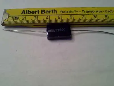 Preiswert 5 x Kondensator 360uF +-2% - 500V