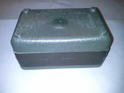 Echt GFK-Kiste mit Schaumstoffeinlage 16 x 10 x 8cm
