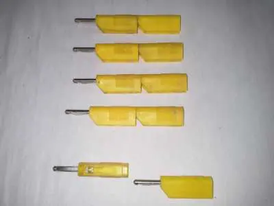 Neue Kollektion 10 x Einpolstecker gelb